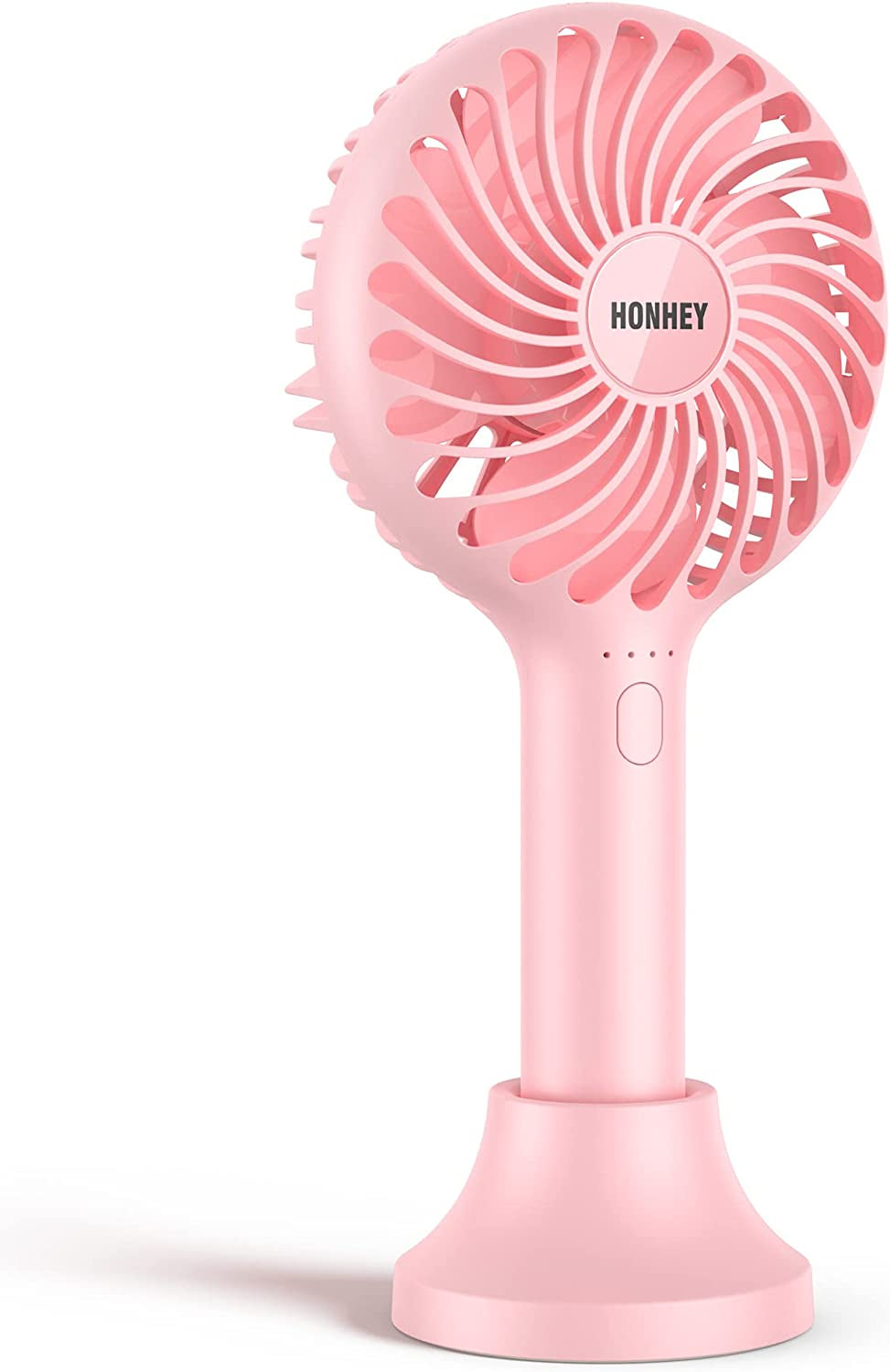 Mini Hand Held Fan - 4 Speed Fan with Base