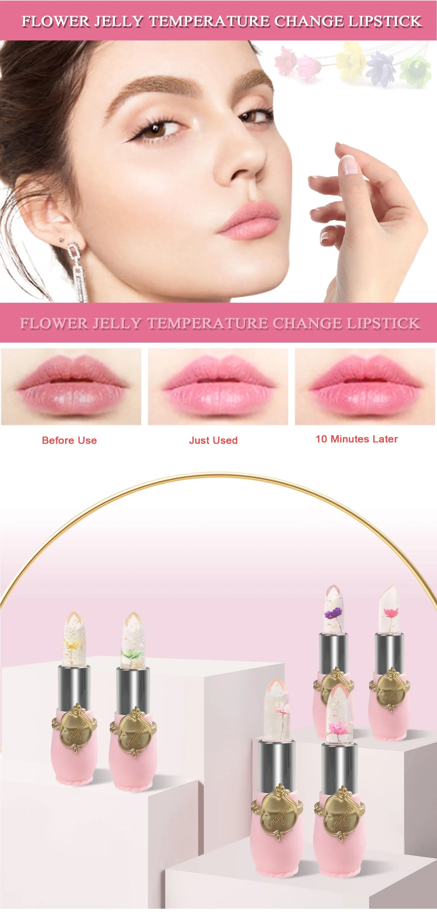 Floral Color Changing Lipstick 