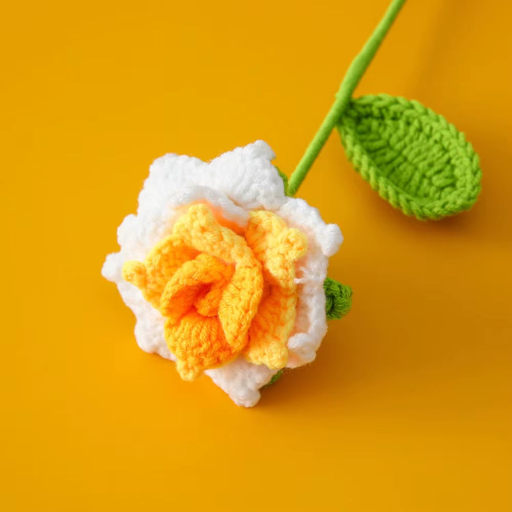 DIY Crochet Artificial Flower Bouquet