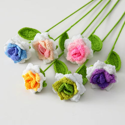 DIY Crochet Artificial Flower Bouquet