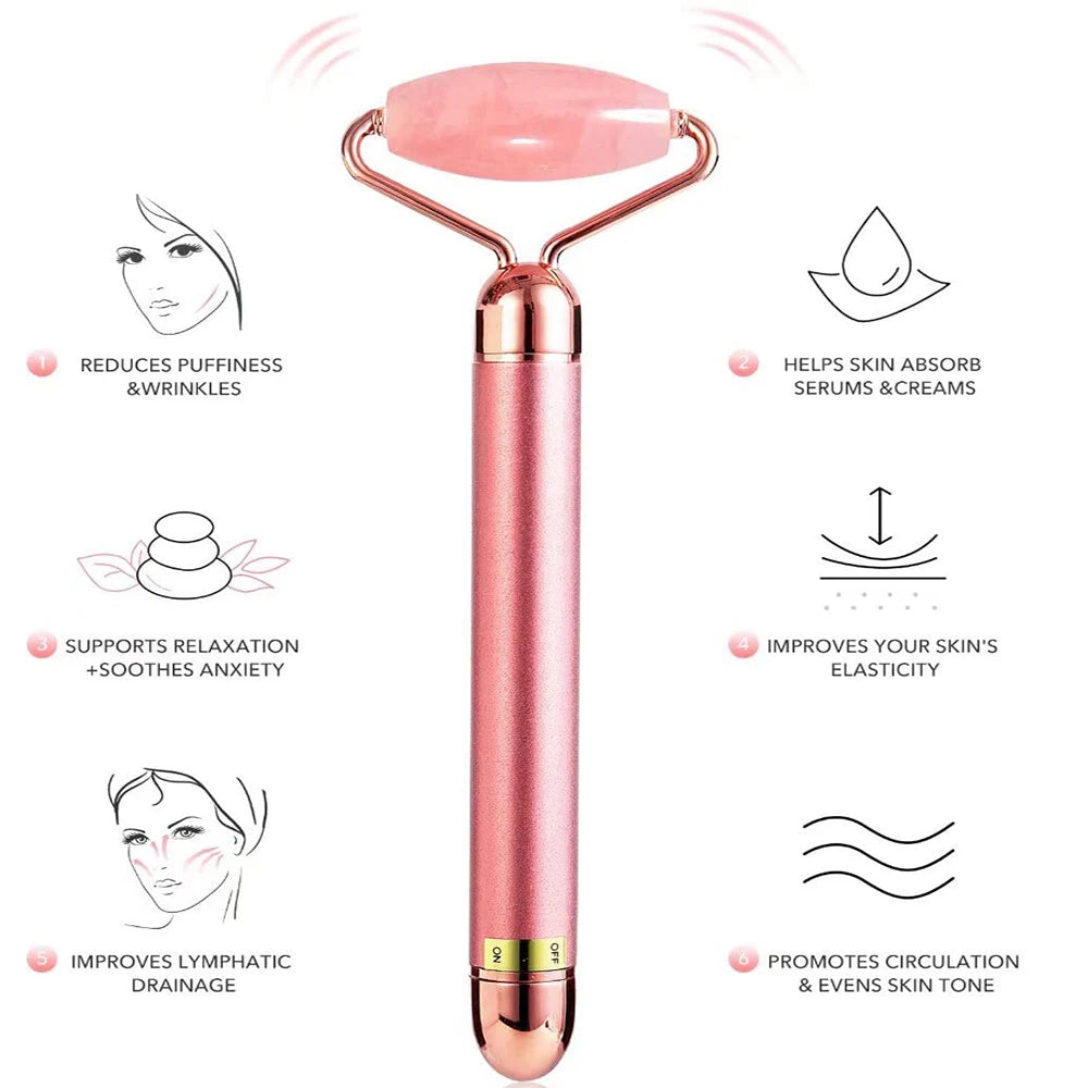 5-in-1 Vibrating Beauty Wand: Face & Body Lift Roller